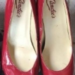 Candie's red pumps size 6 1/2 M